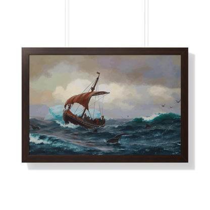 Summer in the Greenland Coast Framed Painting Poster