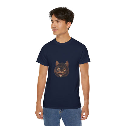 Cat Painting Cutout Unisex Ultra Cotton Shirt