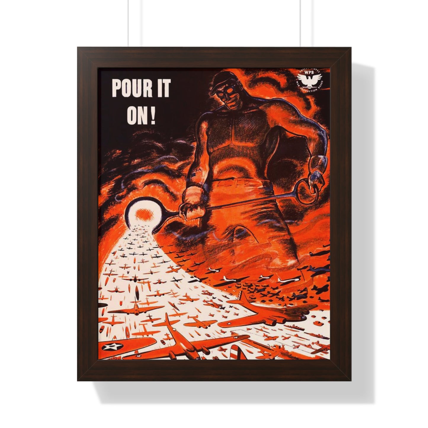 Pour it on Framed Poster