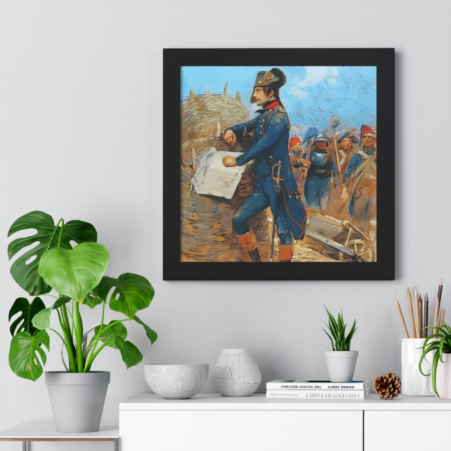 Napoleon Bonaparte at the Siege of Toulon Framed Painting Poster