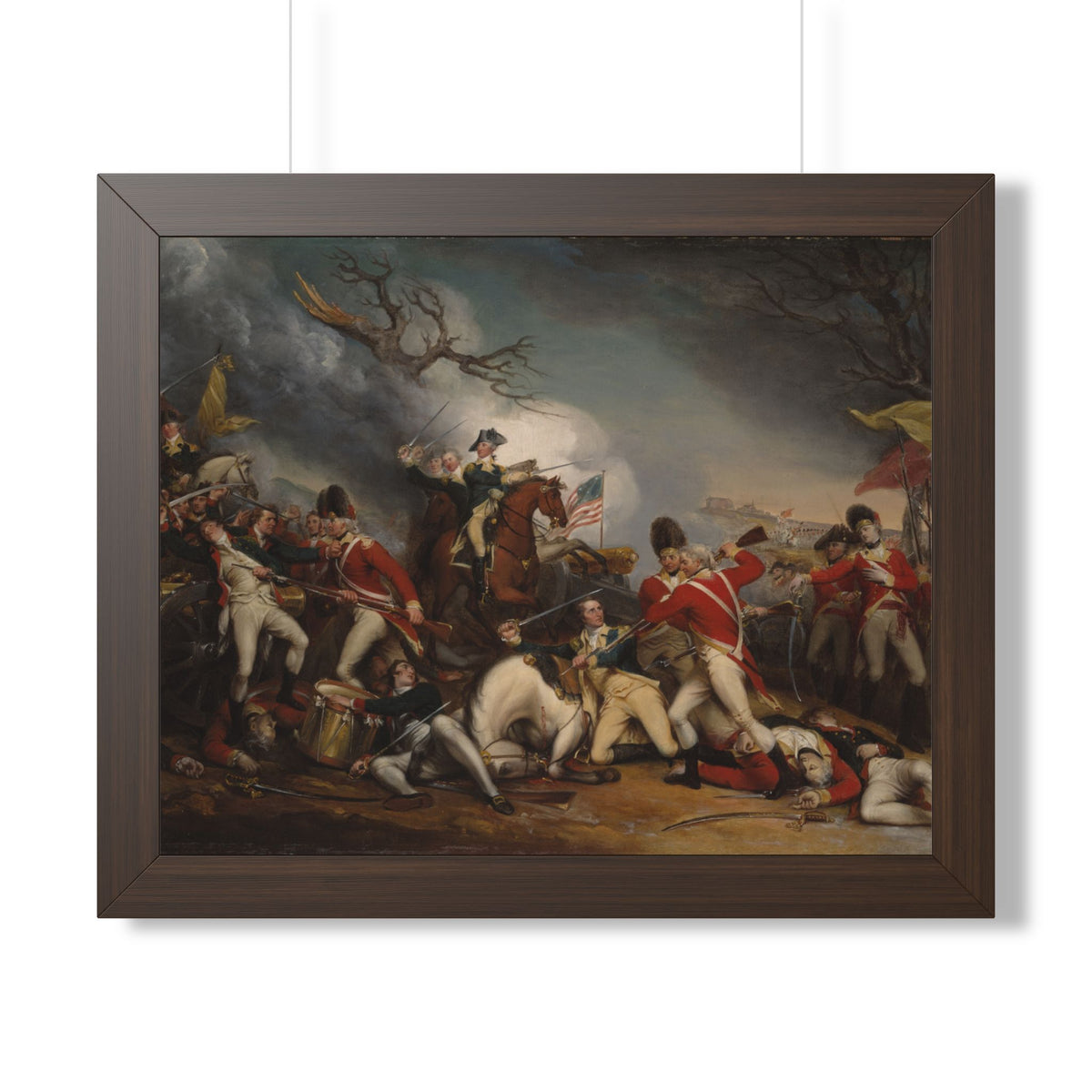 The Death of General Mercer at the Battle of Princeton Framed Print | John Trumbull, c. 1789