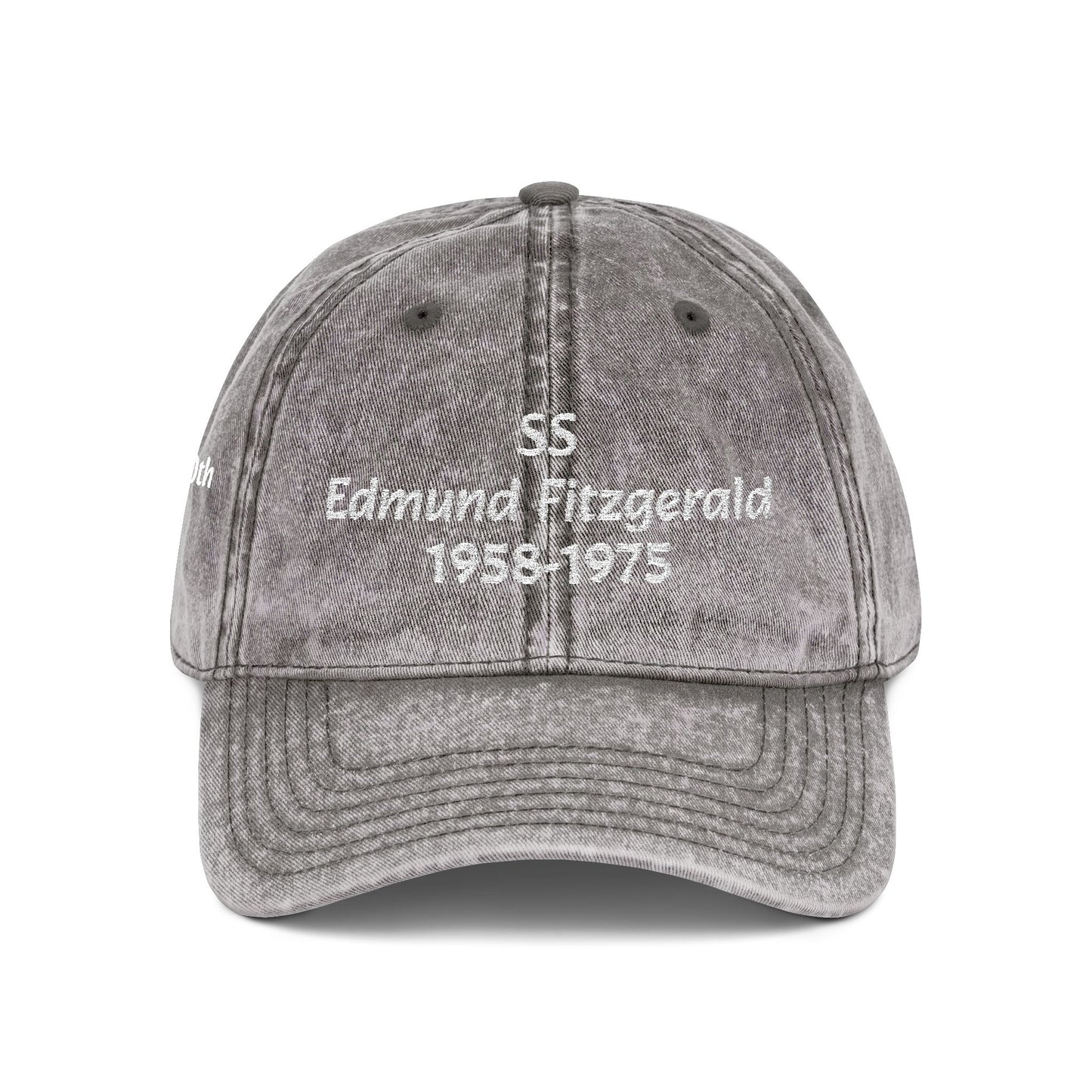 Edmund Fitzgerald Embroidered Vintage Hat