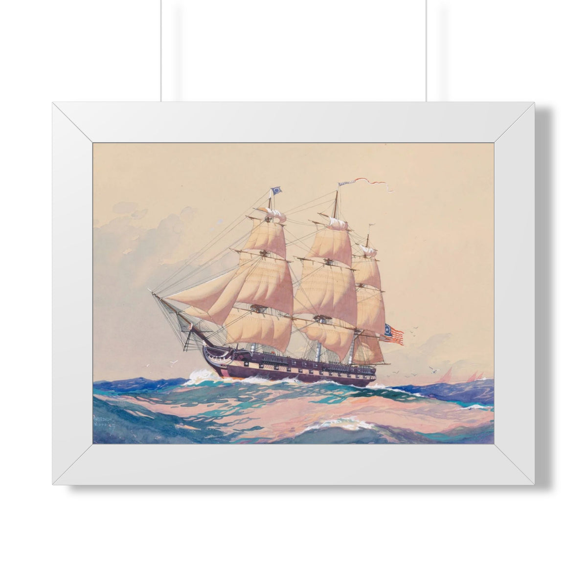 USS Philadelphia Framed Print | Worden Wood