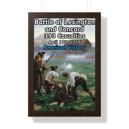 Battle of Lexington and Concord Framed Poster