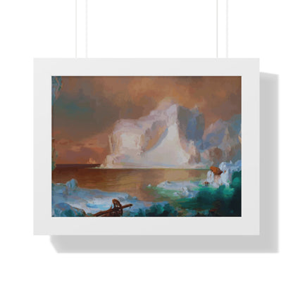 The Icebergs Framed Painting Poster