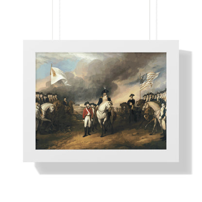 Surrender of Lord Cornwallis at Yorktown Framed Painting Poster