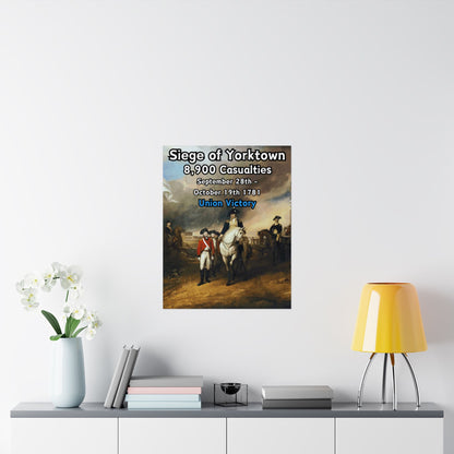 Siege of Yorktown Vertical Matte Poster