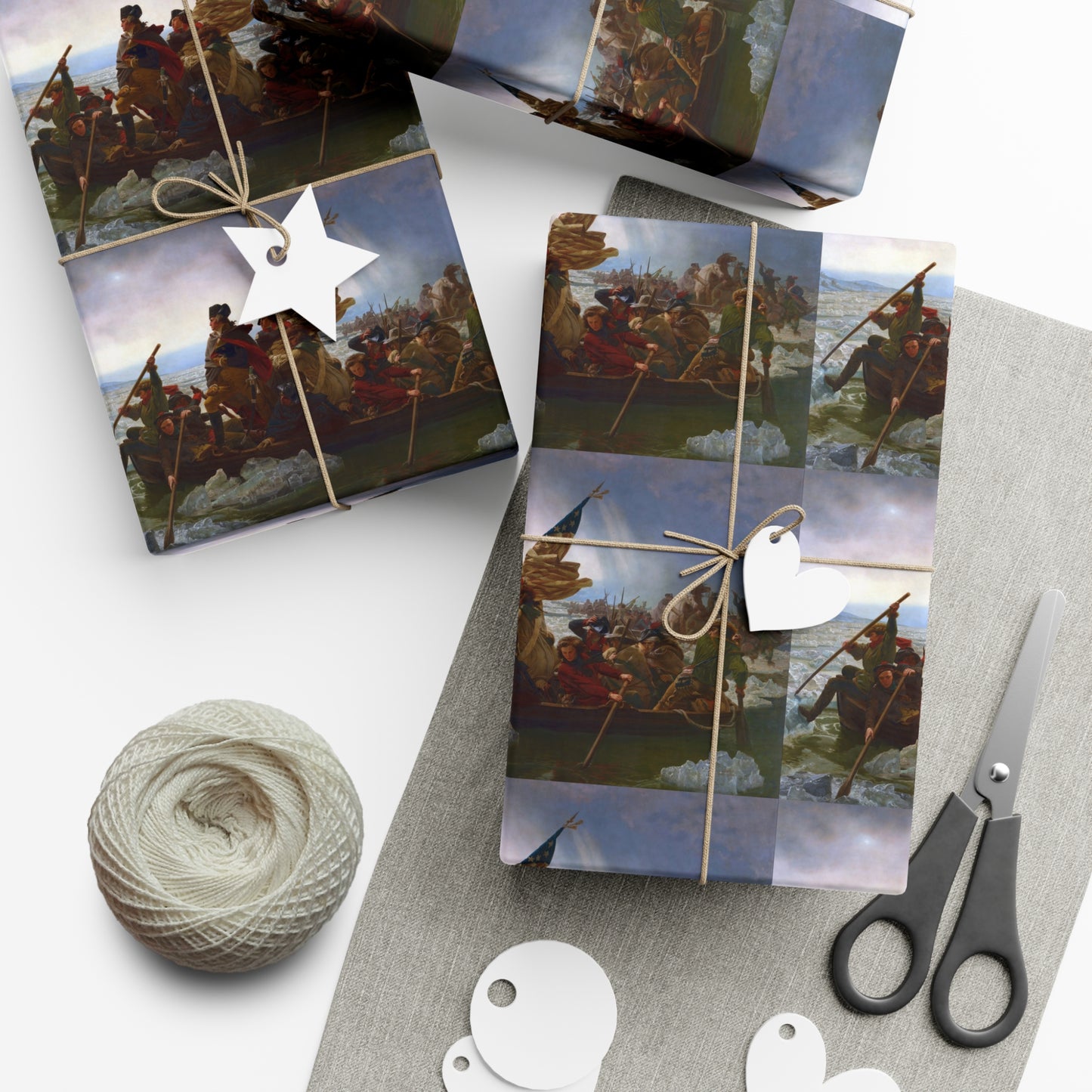 George Washington Crossing the Delaware Gift Wrap Paper