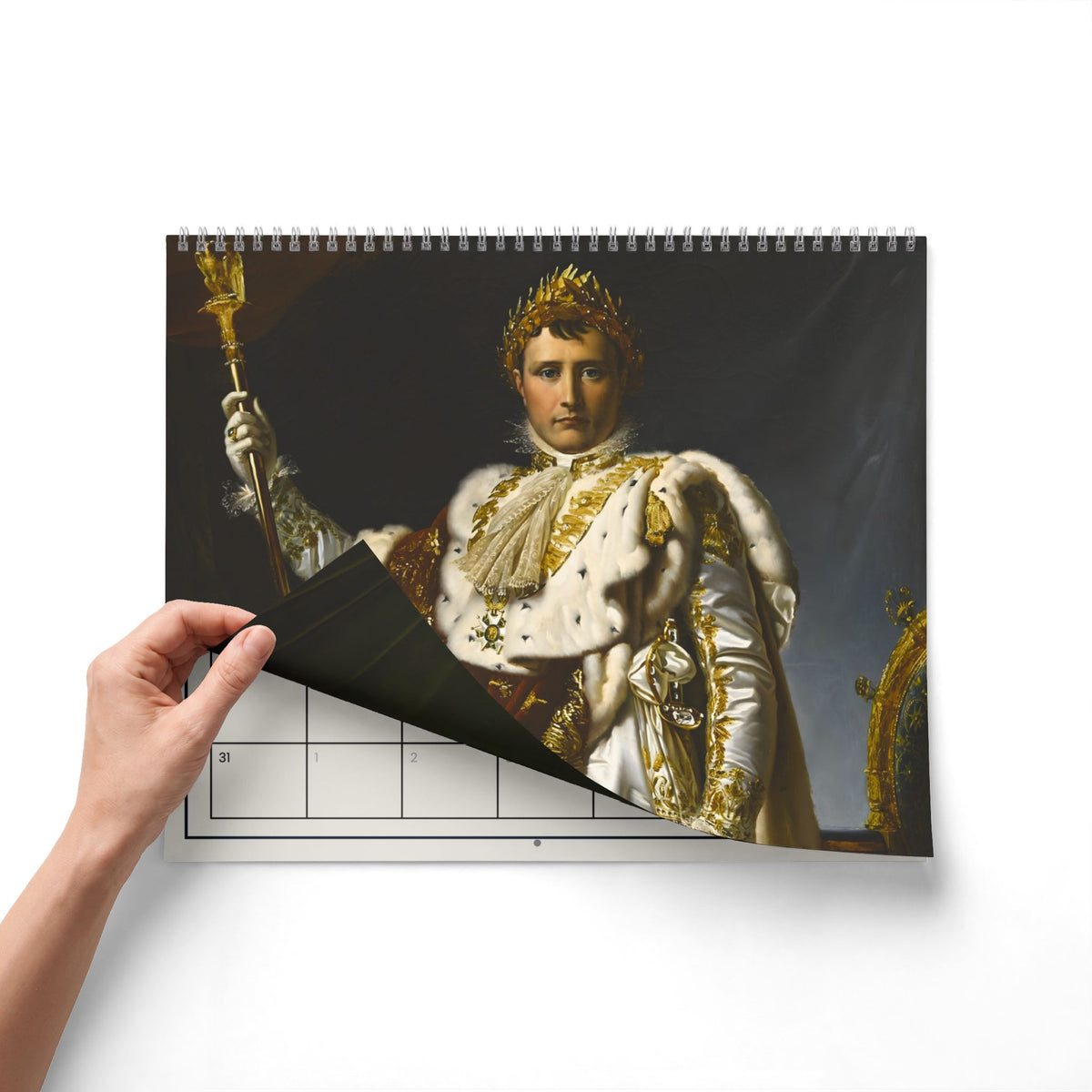 Historical Art Wall Calendar — Napoleon Portraits Monthly Calendar