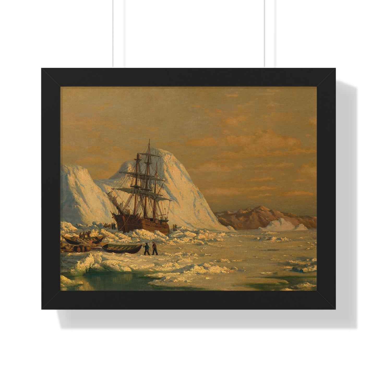 An Incident of Whaling Framed Painting Poster