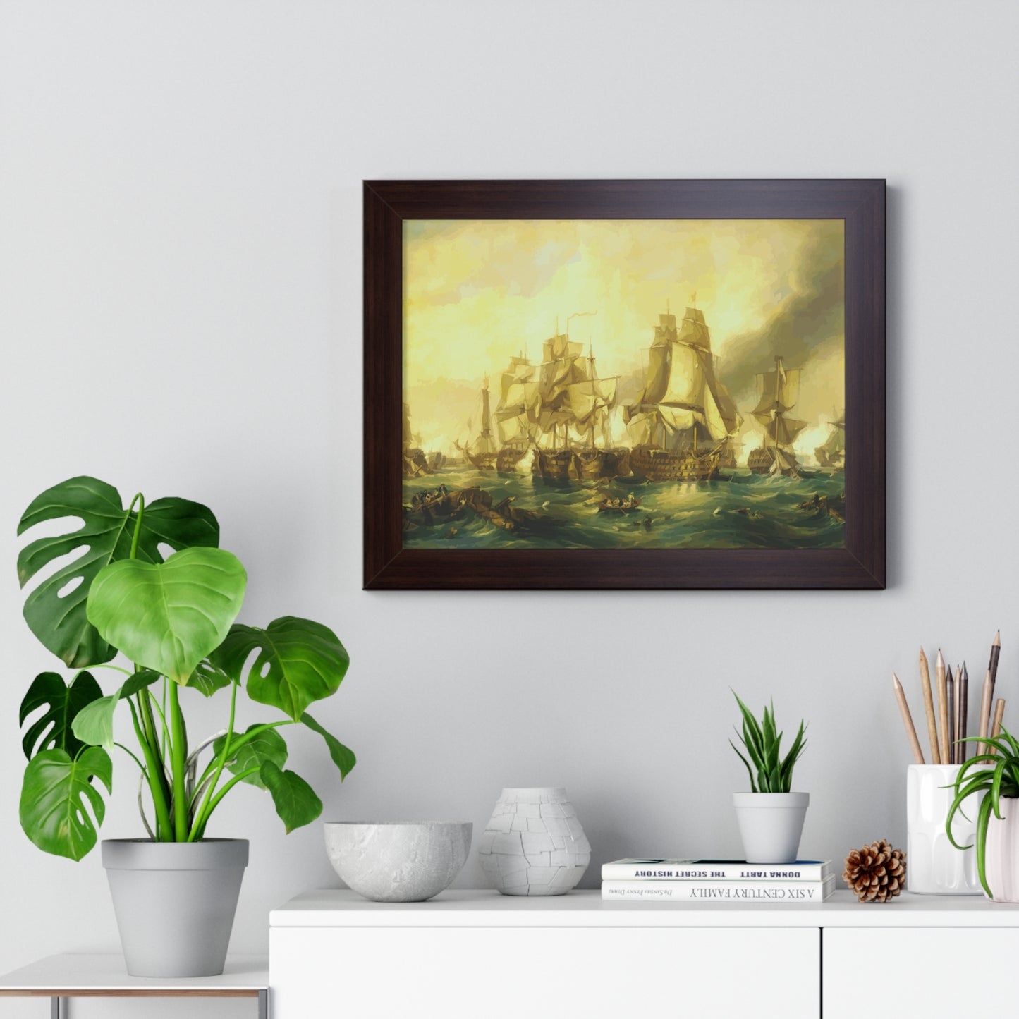 The Battle of Trafalgar Framed Painting Poster