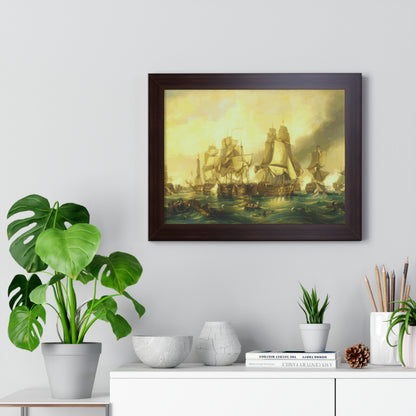 The Battle of Trafalgar Framed Painting Poster