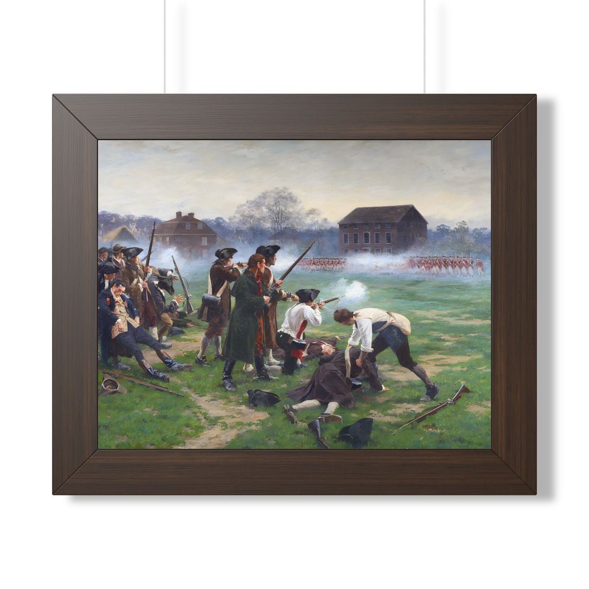 The Battle of Lexington Framed Print | William Barnes Wollen, 1910