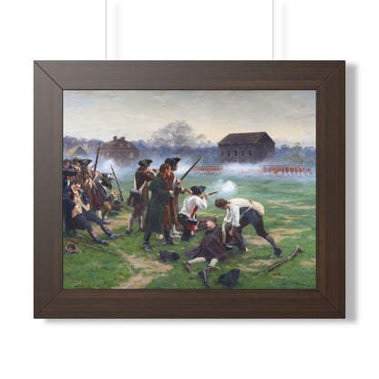 The Battle of Lexington Framed Print | William Barnes Wollen, 1910