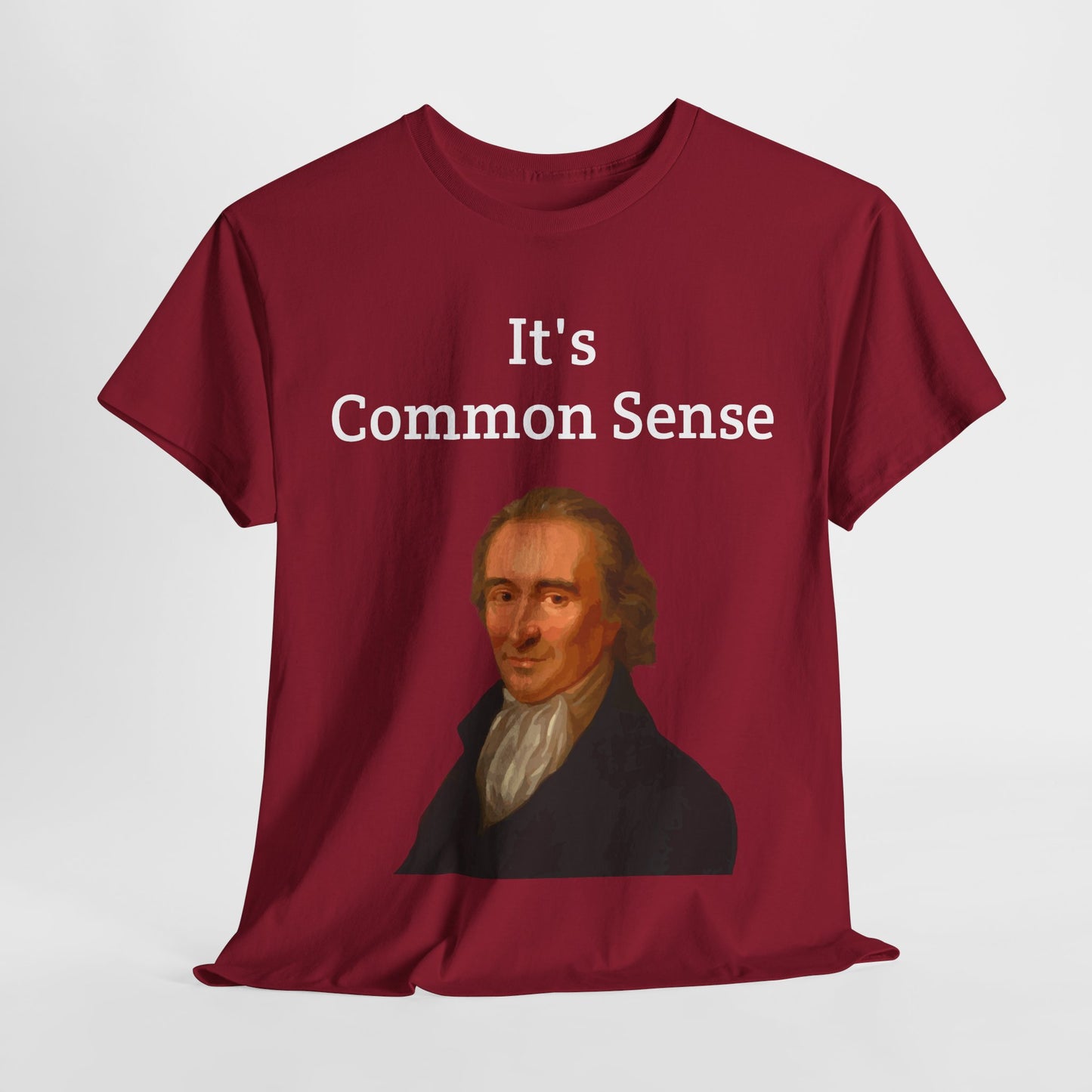 It's Common Sense Thomas Paine History Unisex Heavy Cotton T-Shirt