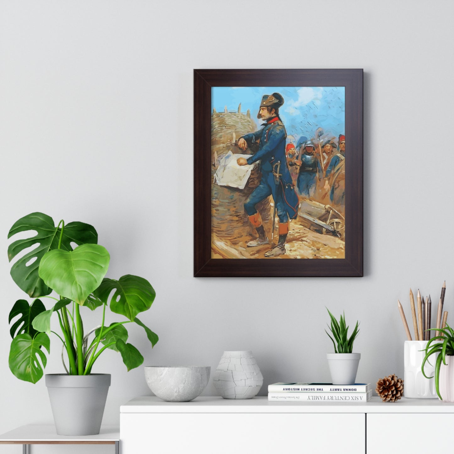 Napoleon Bonaparte at the Siege of Toulon Framed Painting Poster