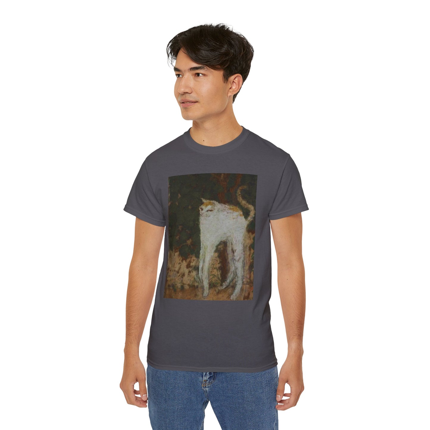 The White Cat Painting Unisex Ultra Cotton Shirt