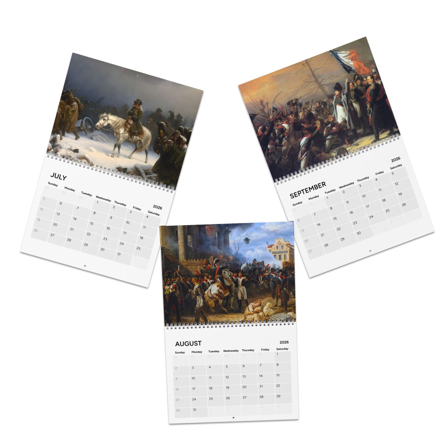 Life of Napoleon Bonaparte 2026 (Grid Style) Calendar