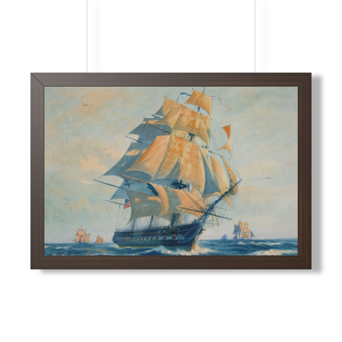 USS Constitution "Old Ironsides" Framed Print | Gordon Grant