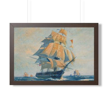 USS Constitution "Old Ironsides" Framed Print | Gordon Grant