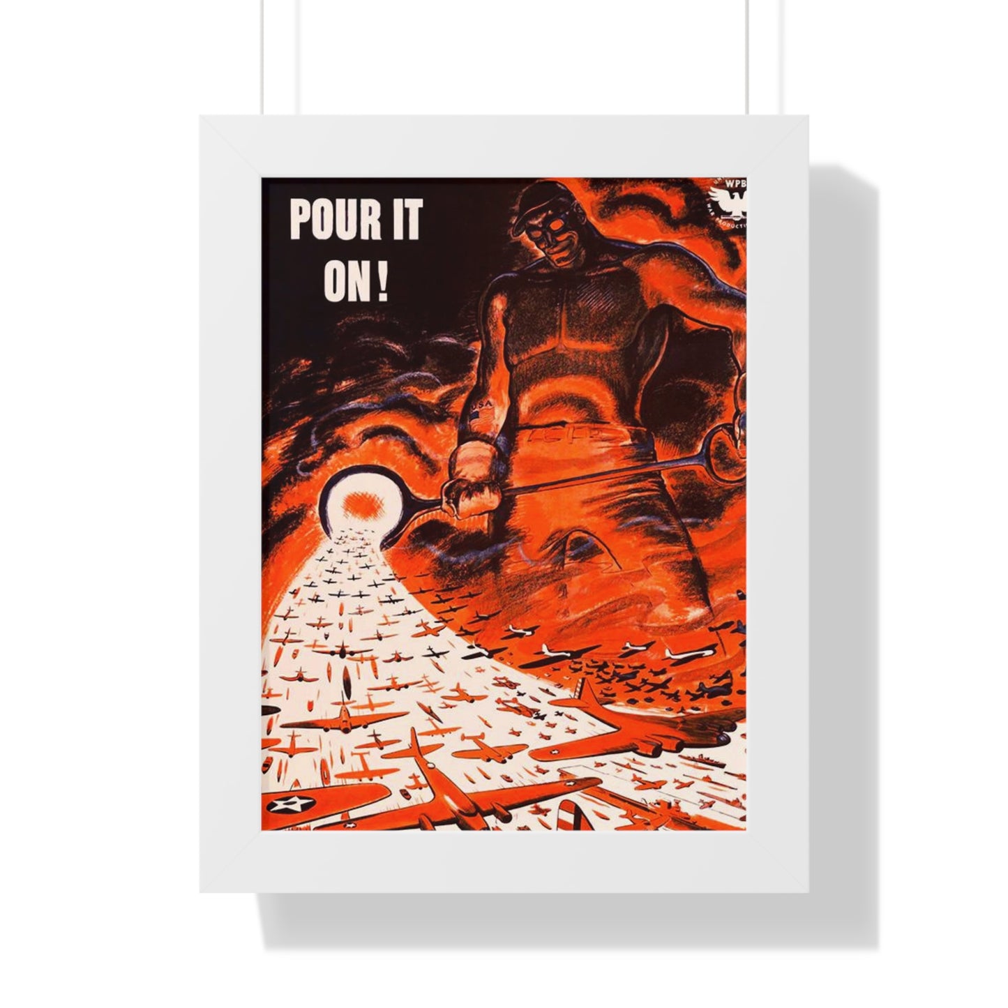 Pour it on Framed Poster