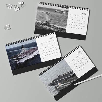 Naval Aircraft Carrier Desktop Calendar 2027