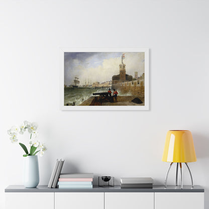 Semaphore at Portsmouth Framed Print | Edward William Cooke, 1836