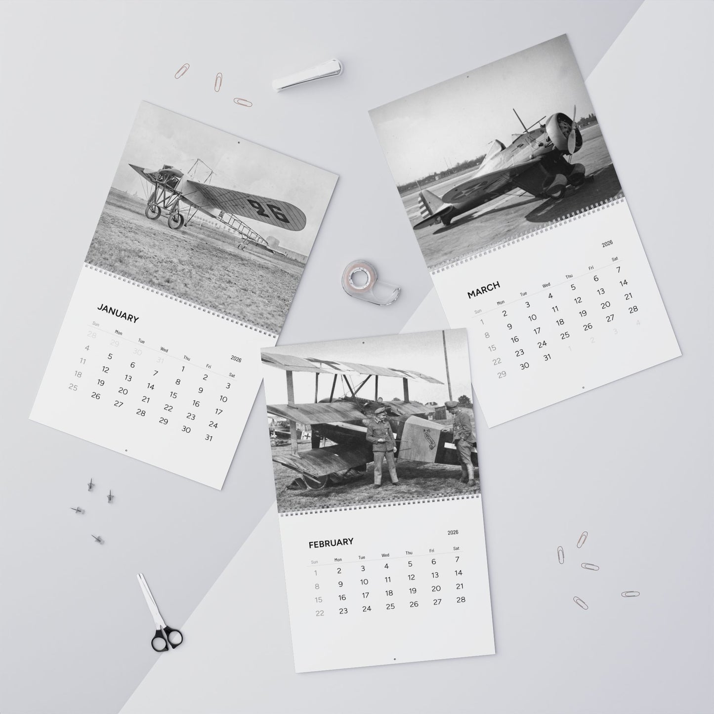 Aircraft Throughout History 2026 Calendar