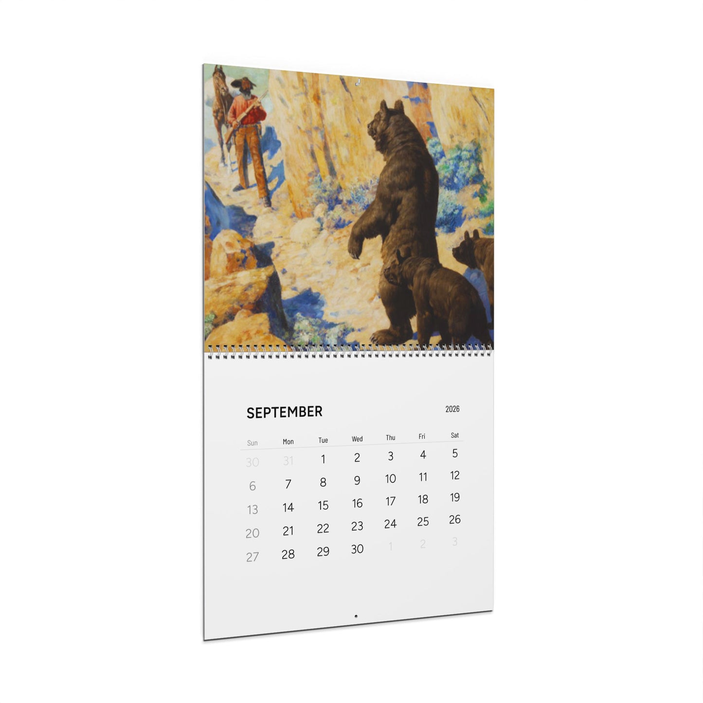 American Western Painting 2026 Calendar