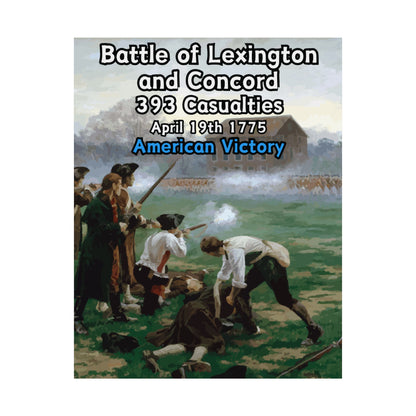 Battle of Lexington and Concord Vertical Matte Poster