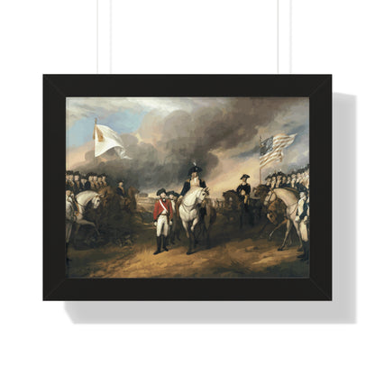 Surrender of Lord Cornwallis at Yorktown Framed Painting Poster