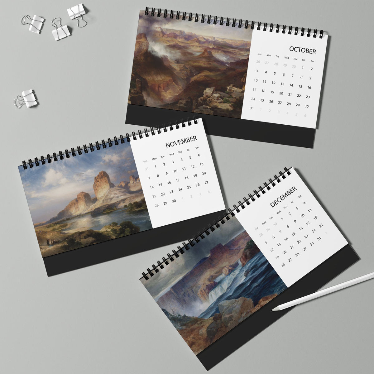 Thomas Moran 2027 Desktop Calendar