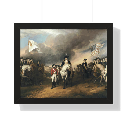 Surrender of Lord Cornwallis at Yorktown Framed Painting Poster