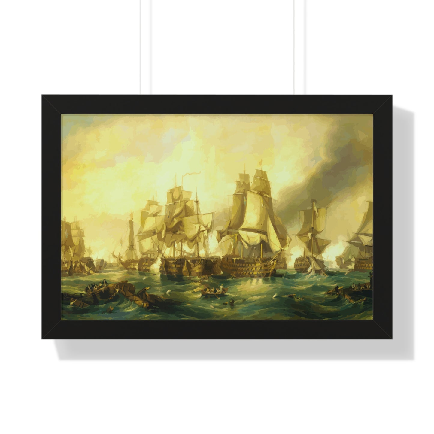 The Battle of Trafalgar Framed Painting Poster