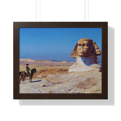 Napoleon Bonaparte in Egypt before a Sphinx Framed Painting Poster