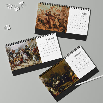 Colonial America 2027 Desktop Calendar