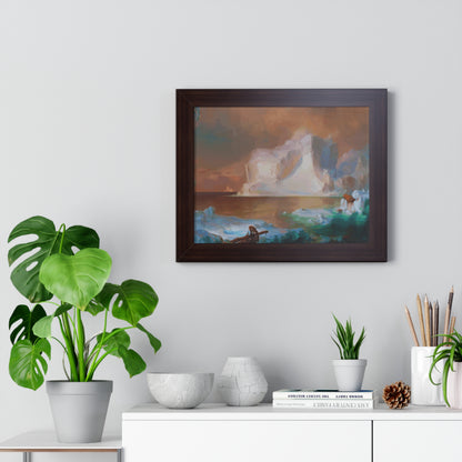 The Icebergs Framed Painting Poster