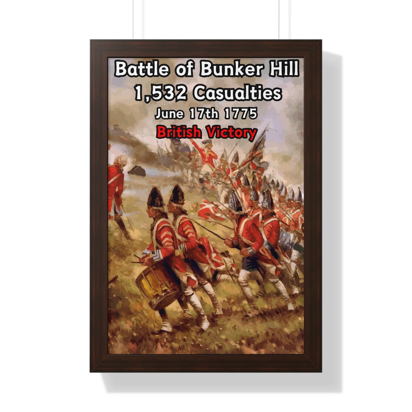 Battle of Bunker Hill Framed Poster