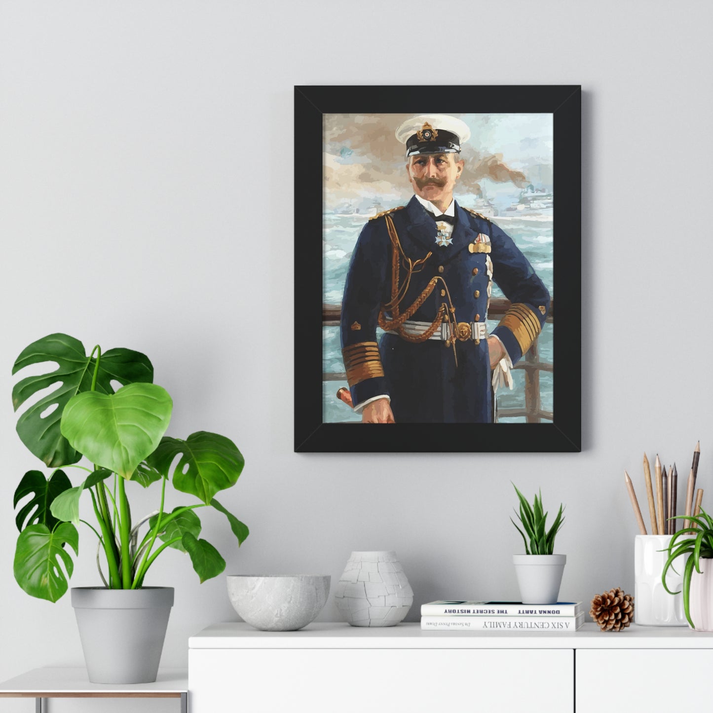 Kaiser Wilhelm II as Grand Admiral Framed Painting Poster