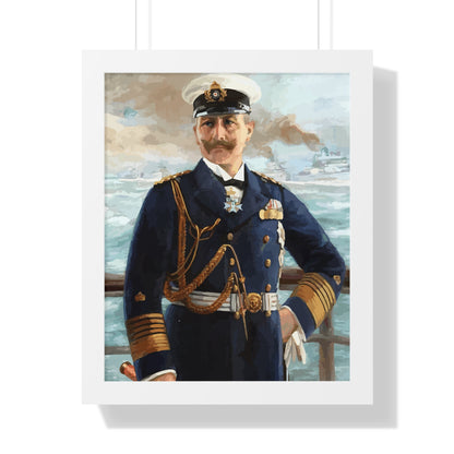 Kaiser Wilhelm II as Grand Admiral Framed Painting Poster