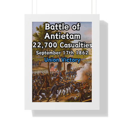 Historical Battle of Antietam Framed Poster