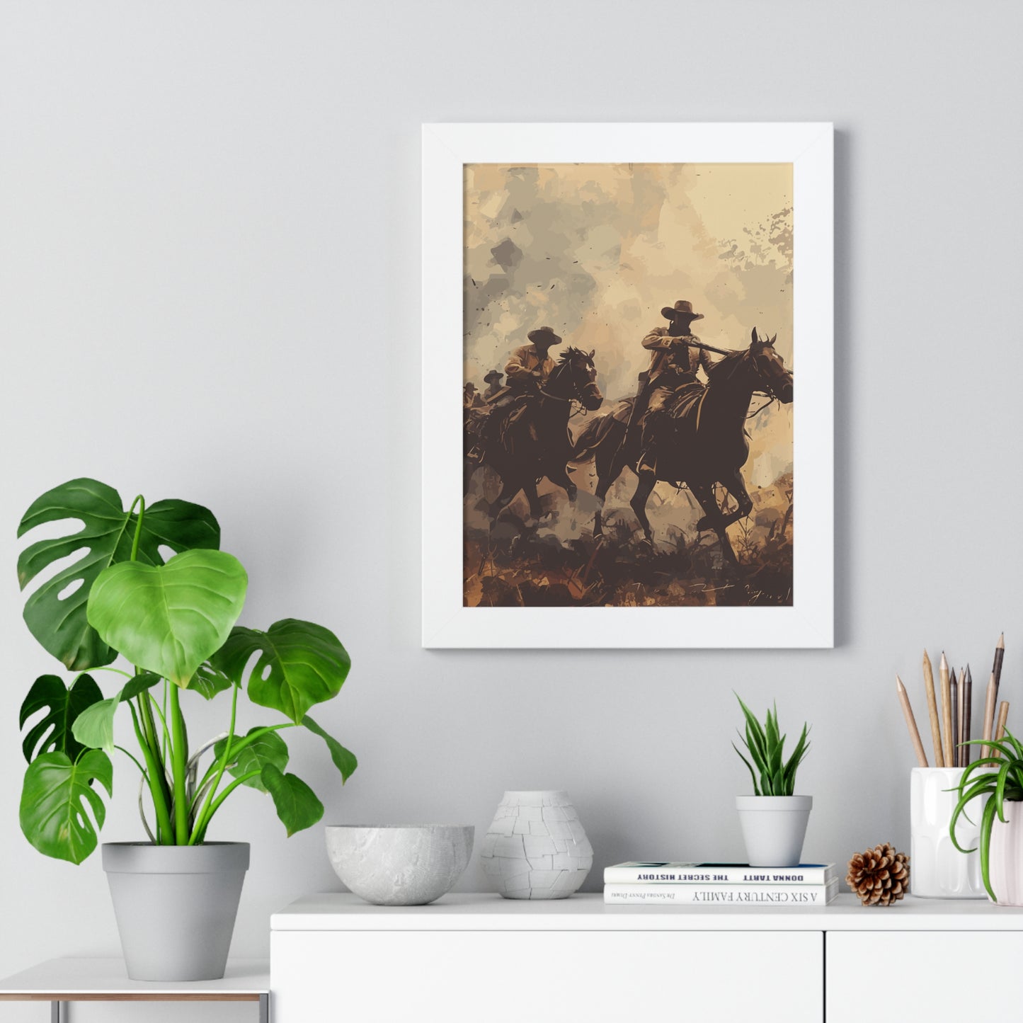 Historical Cowboy Framed Poster