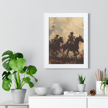 Historical Cowboy Framed Poster