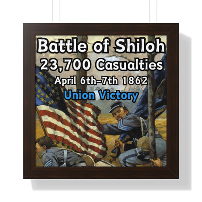 Historical Battle of Shiloh Framed Poster