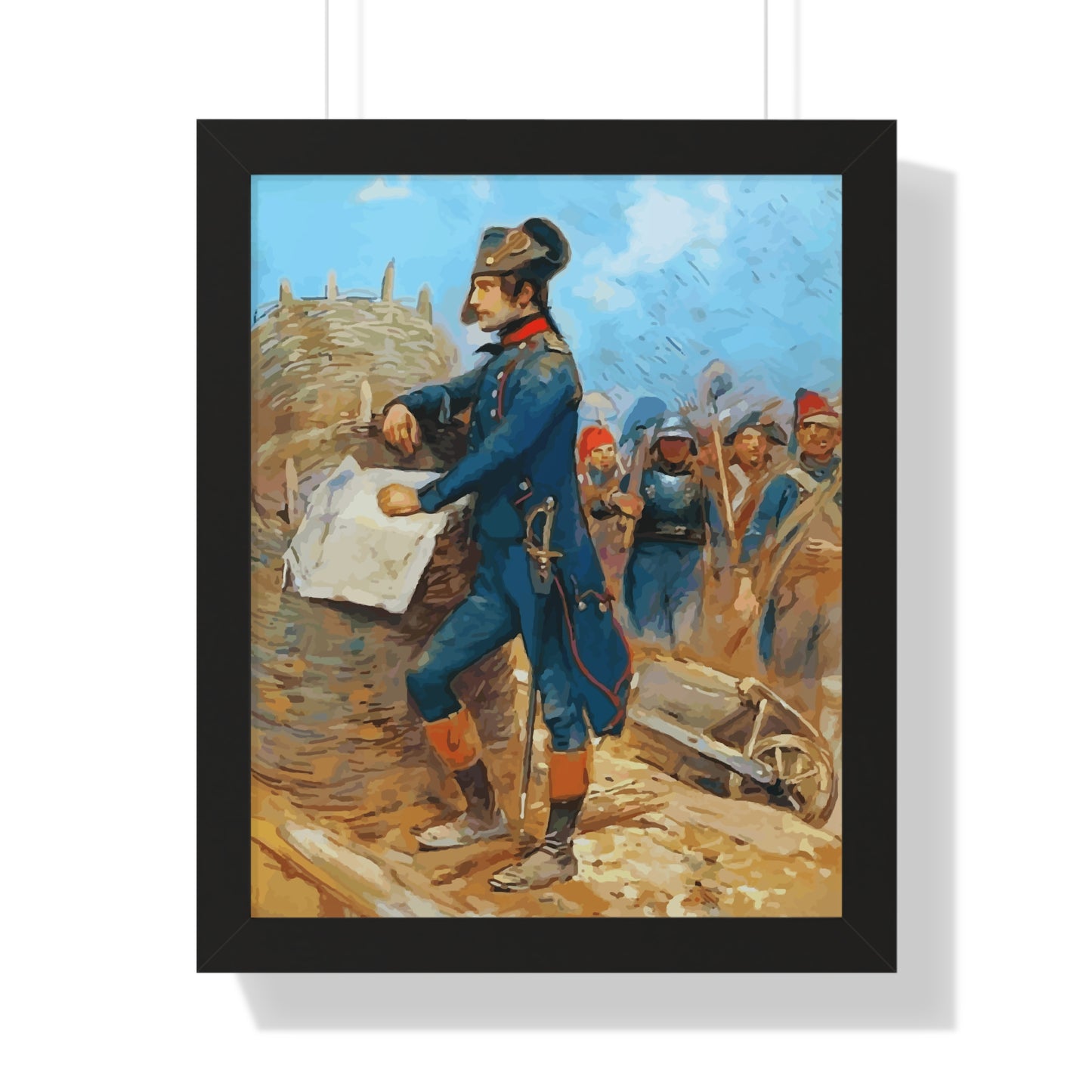 Napoleon Bonaparte at the Siege of Toulon Framed Painting Poster