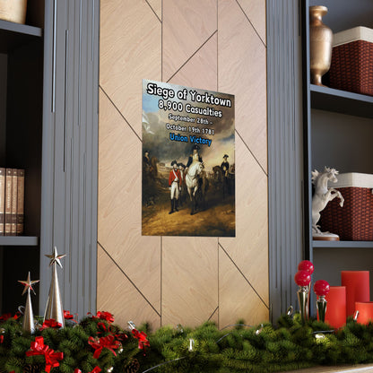 Siege of Yorktown Vertical Matte Poster