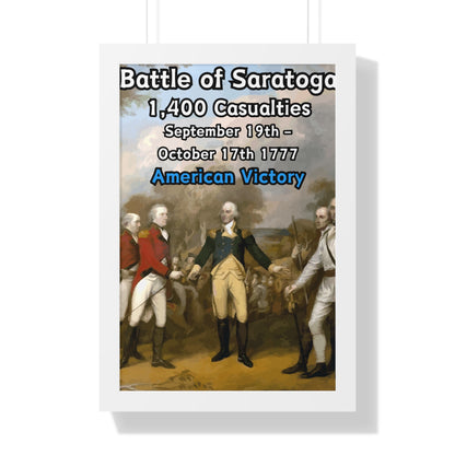 Battle of Saratoga Framed Poster