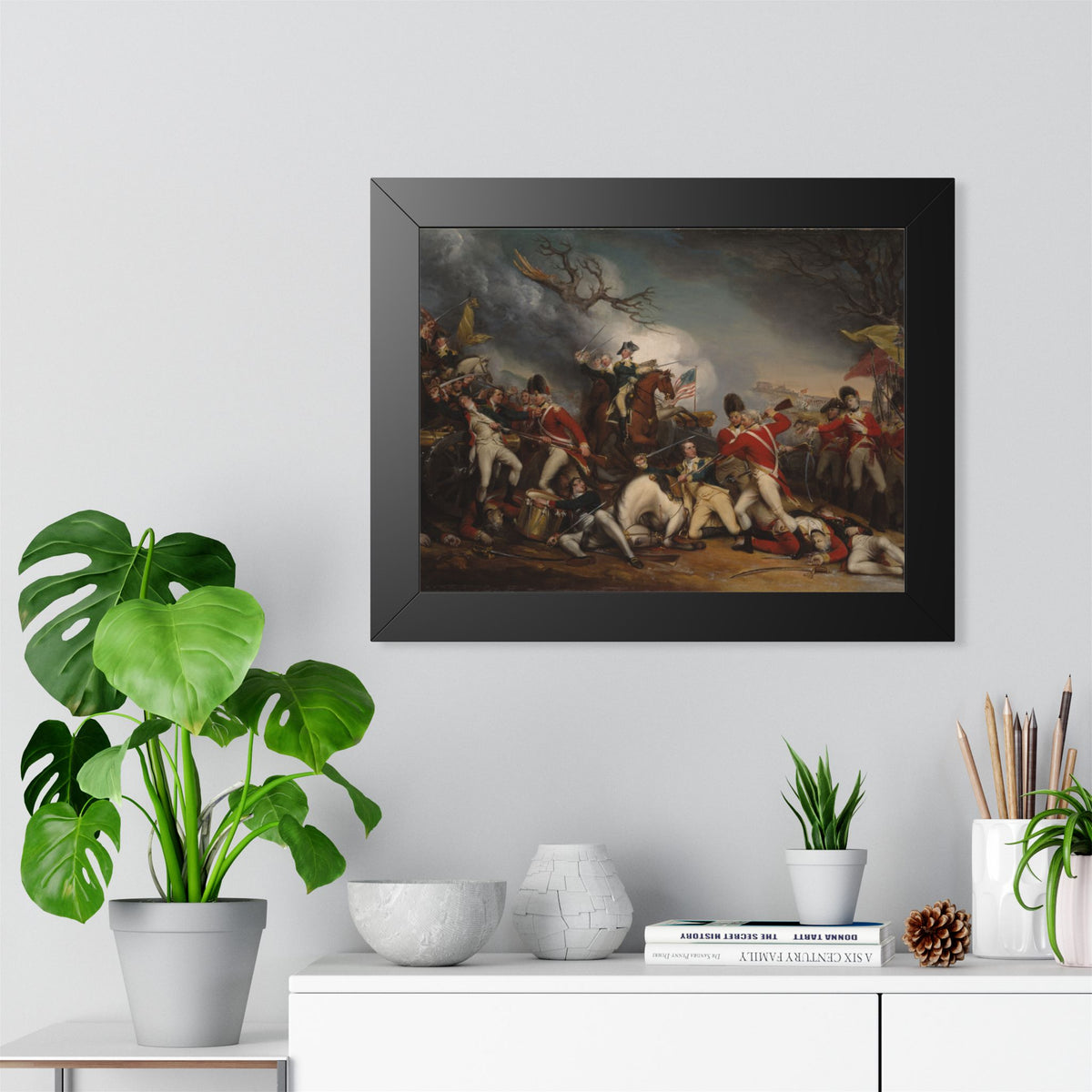 The Death of General Mercer at the Battle of Princeton Framed Print | John Trumbull, c. 1789