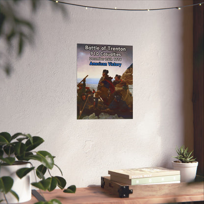 Battle of Trenton Vertical Matte Poster