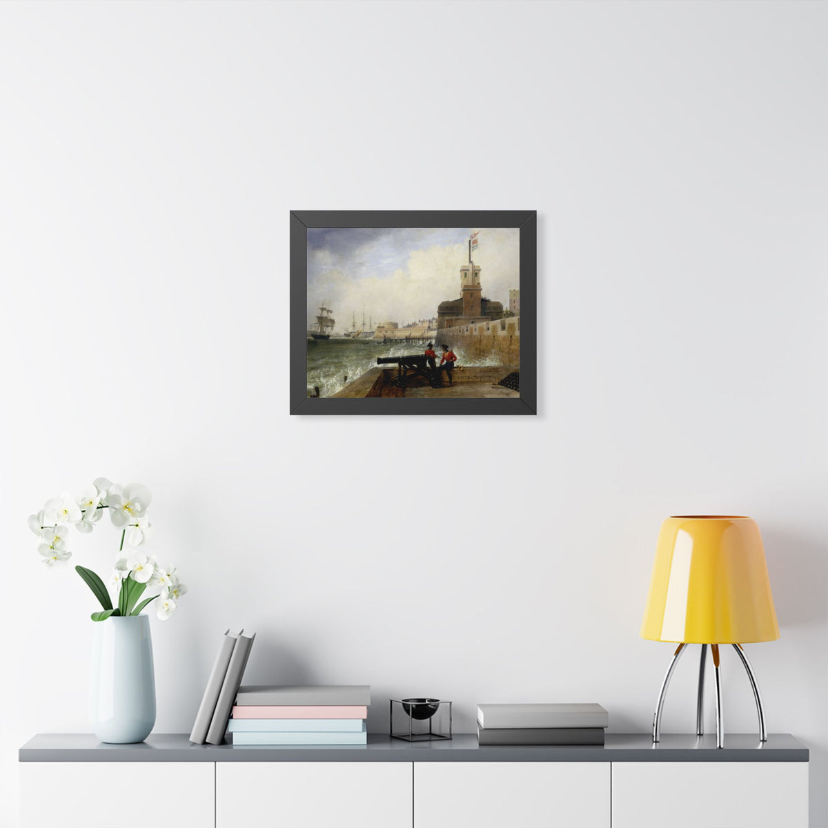 Semaphore at Portsmouth Framed Print | Edward William Cooke, 1836